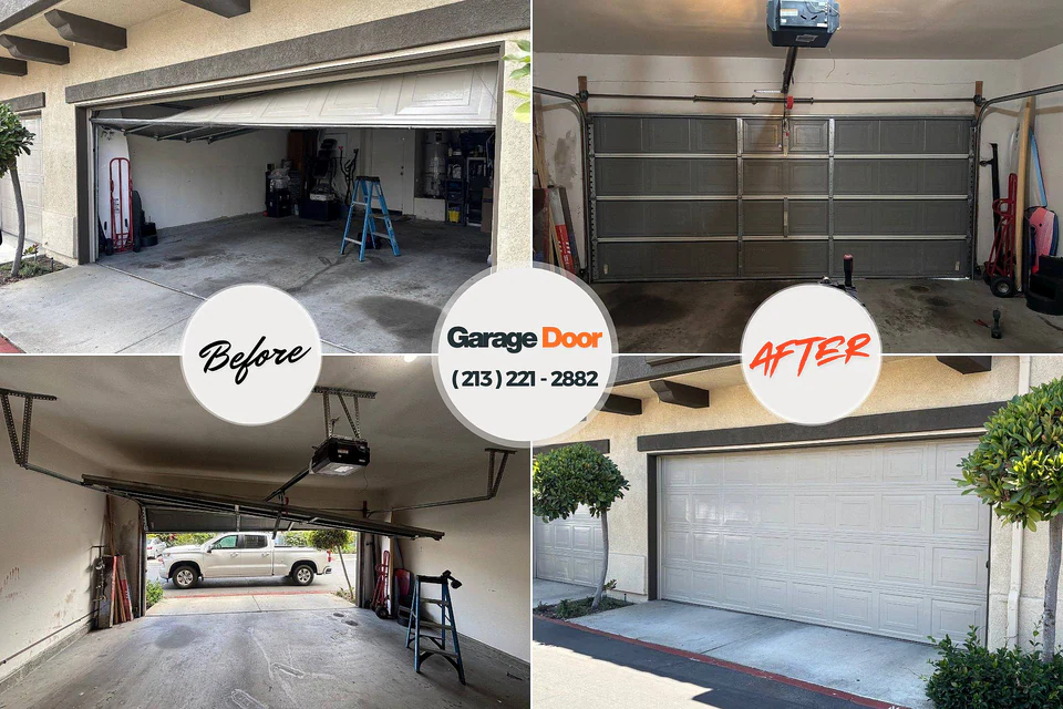 Before and after: garage door repair near me Lakewood Park